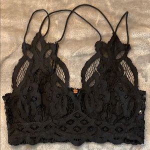Free People Adella Black Bralette - XS